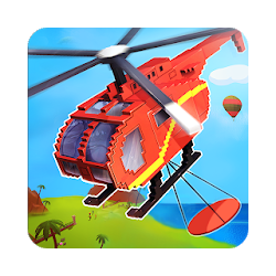 Craft Helicopter Blocky City Sky Rescue
