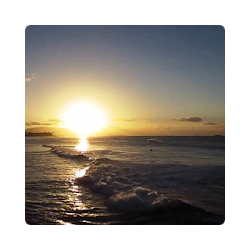 Ocean Waves Sunset Live HD 3