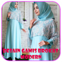 Desain Gamis Brokat Modern