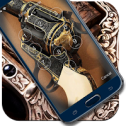 Old Gun Revolver Weapon Screen Lock