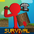 لعبة Stickman vs Multicraft Noob Survival